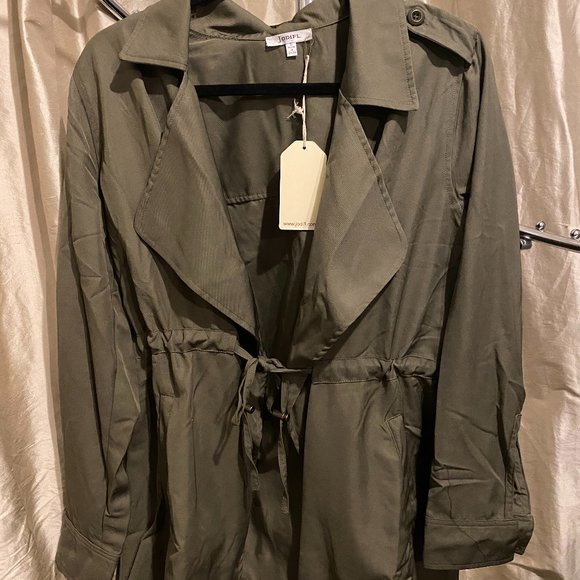 JODIFL Jackets & Blazers - Jodifl Olive Anorak Jacket